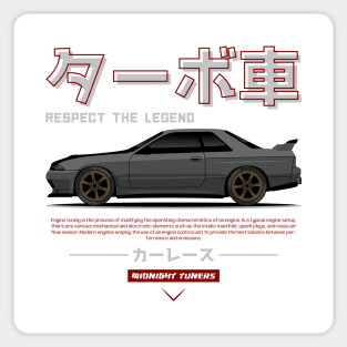 Silver JDM GTR R32 Legend Sticker